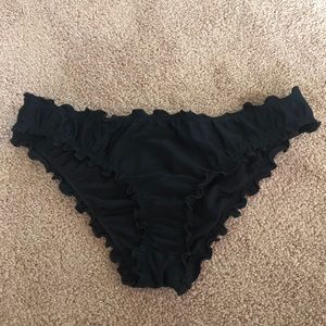 Hollister Black Bikini Swim Bottoms Size S